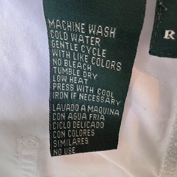 Lauren Ralph Lauren Shorts Size 16 White 100% Cotton US67/RL Marine Supply Co. - Picture 13 of 14